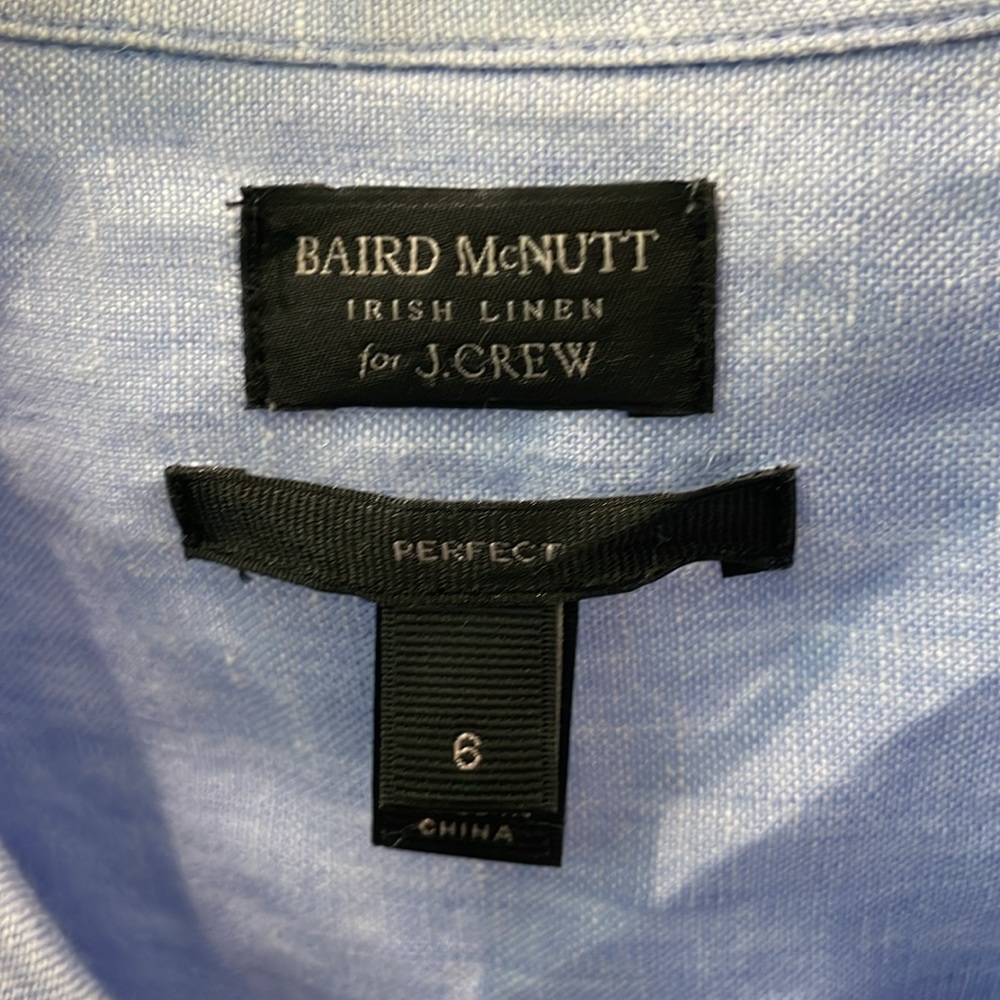 Jcrew Baird McNutt Irish linen shirt women - Picture 2 of 8